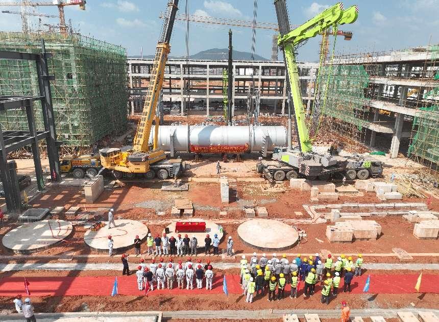 中化三建承建一項(xiàng)目濕法精煉機(jī)電安裝工程開工(圖1)